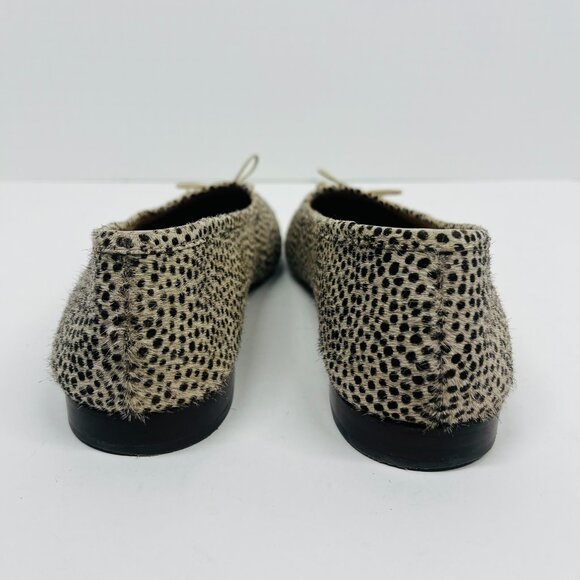 Madewell Animal Print "The Adelle" Ballet Flat in Spot Dot Calf Hair Sz. 7.5 - Picture 6 of 8